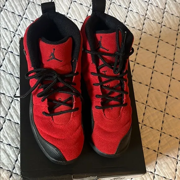 Nike Jordan 12 Retro - NEW - Kids Red and Black Sneakers