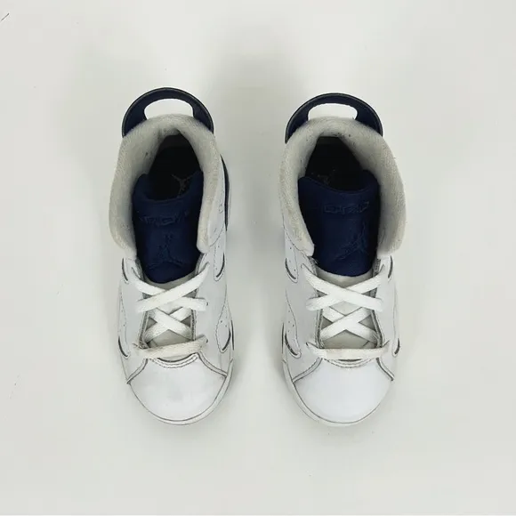 Nike Jordan Kids Air Jordan 6 Retro &quot;Midnight Navy 2022&quot; Sneakers 9C
