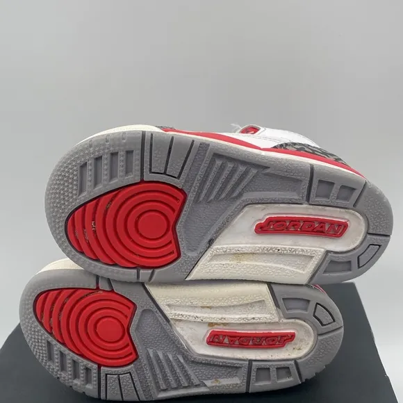 Nike Jordan Toddler's Jordan 3 Retro &quot;Fire Red&quot; White/Fire Red-Black 6C