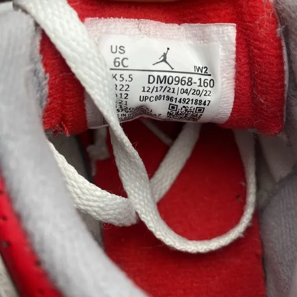 Nike Jordan Toddler's Jordan 3 Retro &quot;Fire Red&quot; White/Fire Red-Black 6C