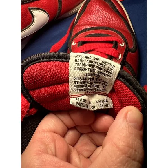 Nike mens red vandel high sneakers 13 athleisure streetwear basketball casual