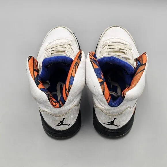 Nike Men's Size 8 US Air Jordan 5 Retro International Flight White Sneakers READ