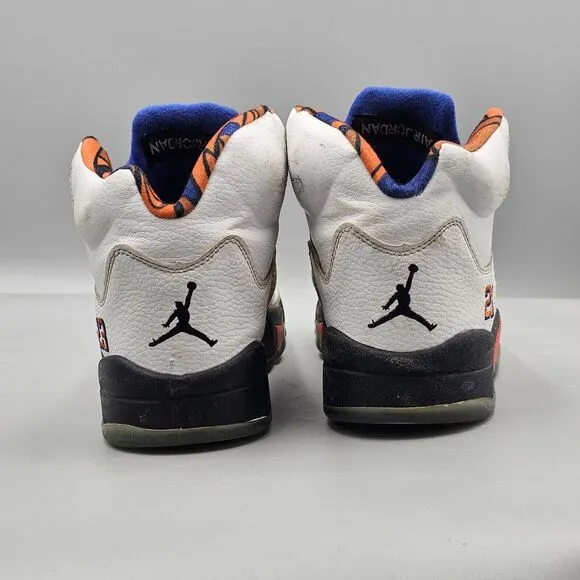 Nike Men's Size 8 US Air Jordan 5 Retro International Flight White Sneakers READ