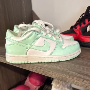 Nike Mint Green and White Sneakers