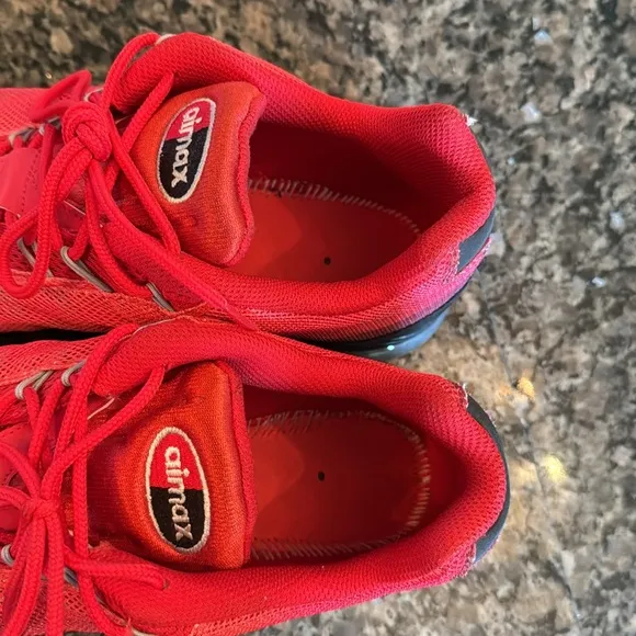 Nike Red and Black Air Max Sneakers EUC 10.5