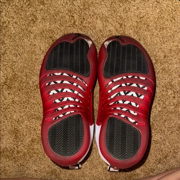 Nike Red and White Sneakers High-Top Leather (12 Retro)