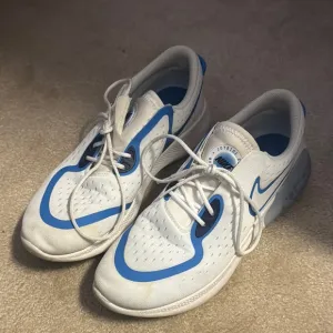 Nike White and Blue Joy ride Sneakers