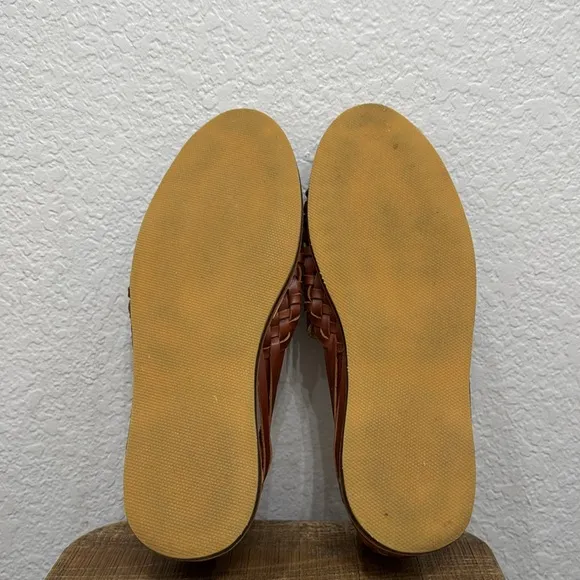Nisolo Huarache Leather Sandals Brandy Size 12.5