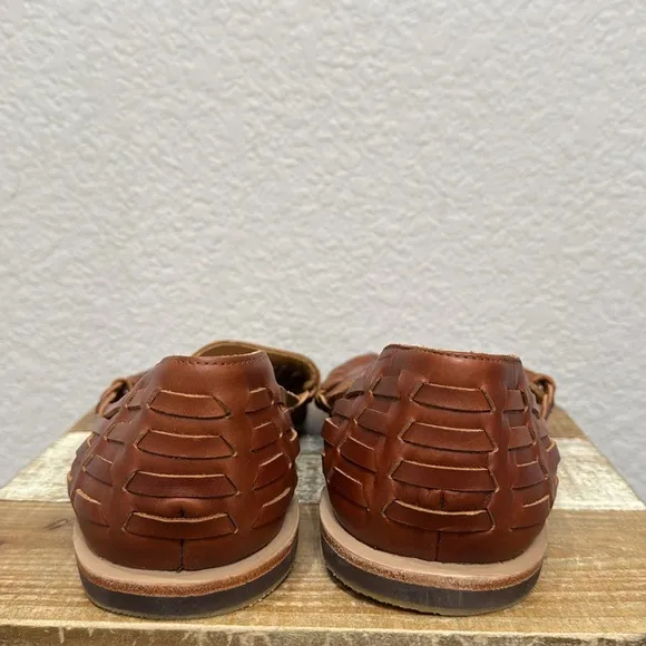 Nisolo Huarache Leather Sandals Brandy Size 12.5