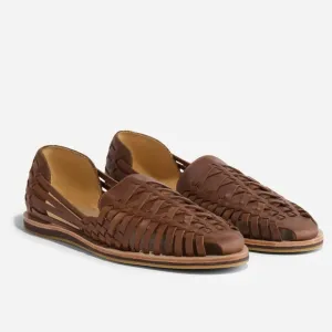 Nisolo Huarache Leather Sandals Brown Size 9
