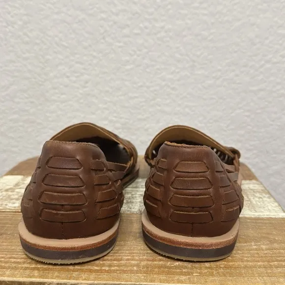 Nisolo Huarache Leather Sandals Brown Size 9