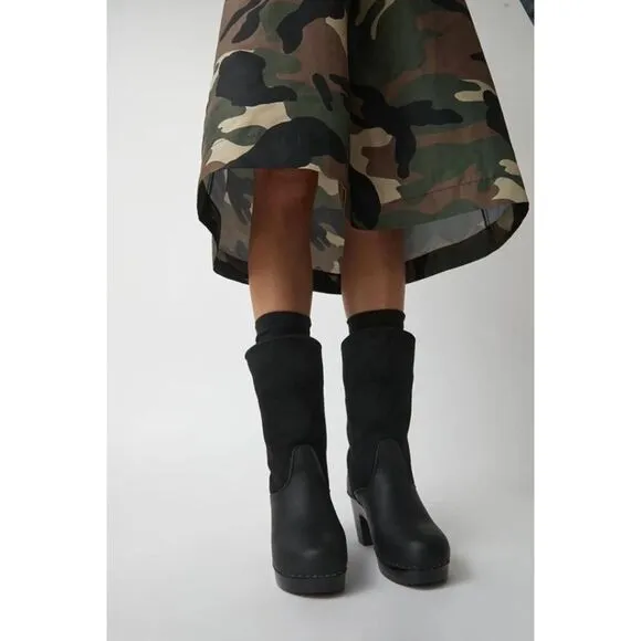 No.6 Shearling Suede Clog Boot