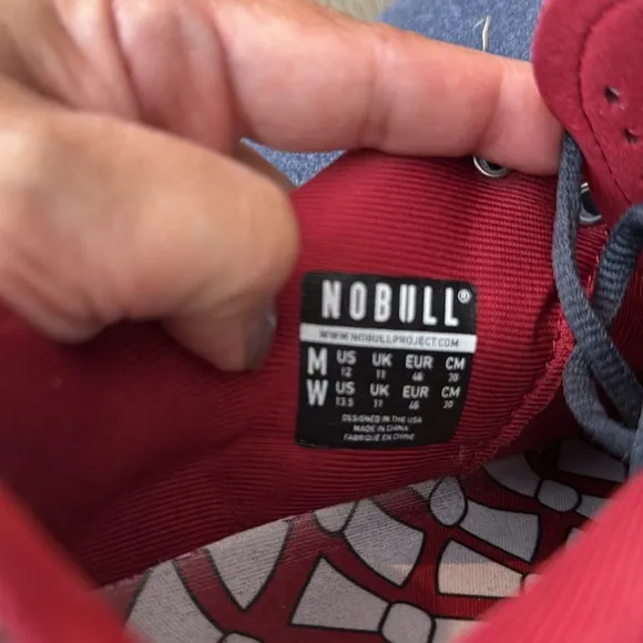 NOBULL Men’s Red and Black Plaid Sneakers
