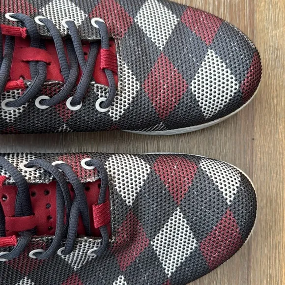 NOBULL Men’s Red and Black Plaid Sneakers