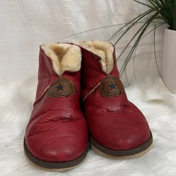 North Star Trading Co Shearling Slipper Boots 8
