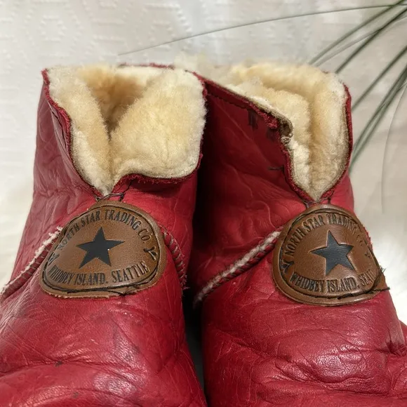 North Star Trading Co Shearling Slipper Boots 8
