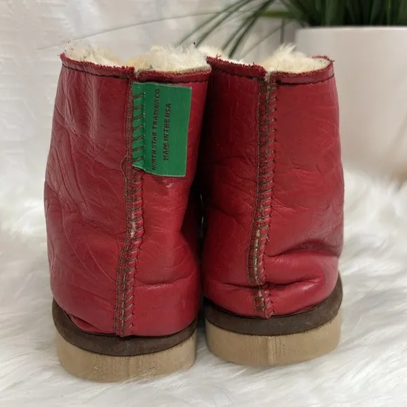 North Star Trading Co Shearling Slipper Boots 8