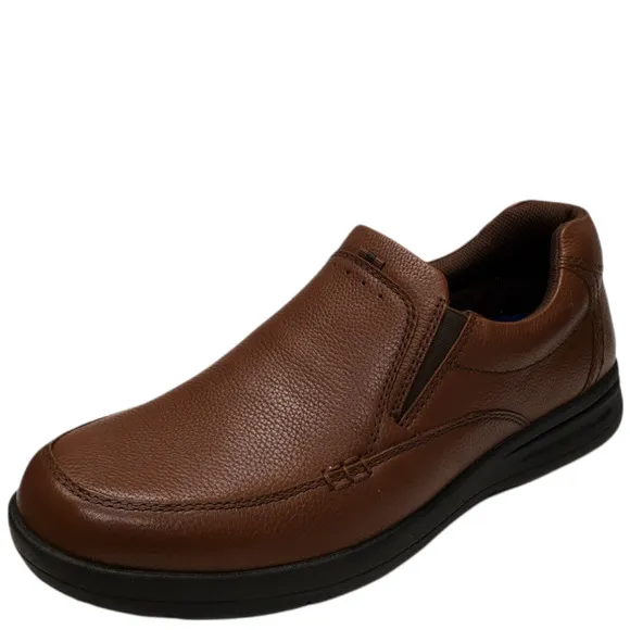 Nunn Bush Mens Cam Lightweight Loafers Cognac Tumble 11.5W