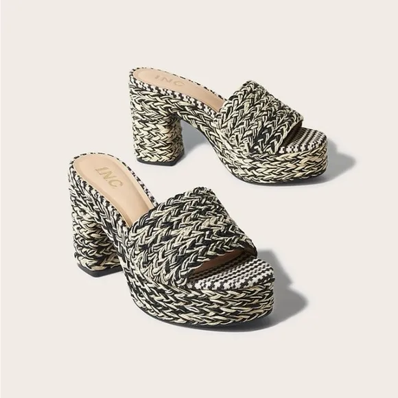 NW U.N.C. International Concepts Women’s Hazila Espadrille Slide Wedge Sandals