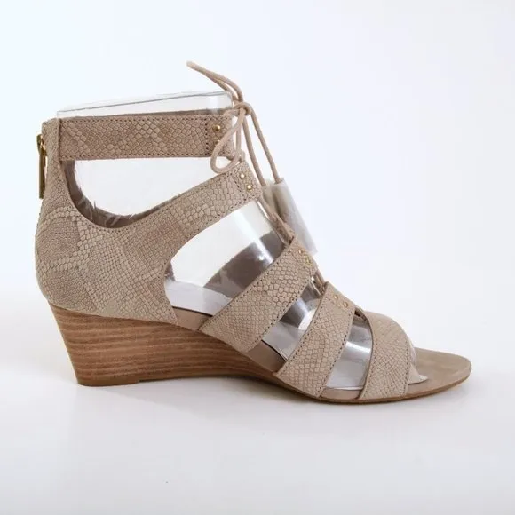 NWB UGG Yasmin Snake Caged Wedge Sandals