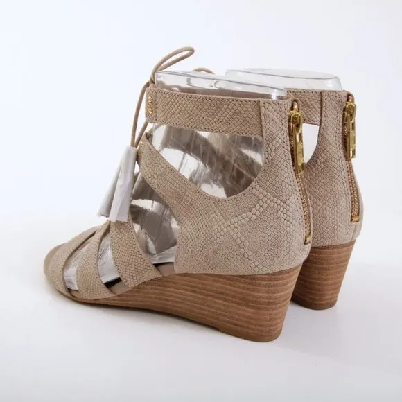 NWB UGG Yasmin Snake Caged Wedge Sandals