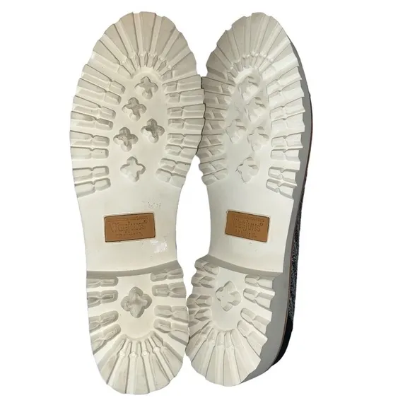 NWIB Weejuns Whitney 90s Raffia Preppy Tweed Loafers Size 8.5