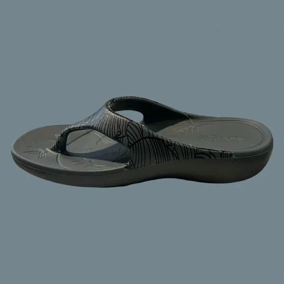 NWOB Alegria Printed Toe Sandals Ode Tobacco Smoke Size 36 US 5.5 6