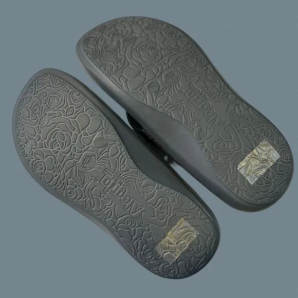 NWOB Alegria Printed Toe Sandals Ode Tobacco Smoke Size 36 US 5.5 6