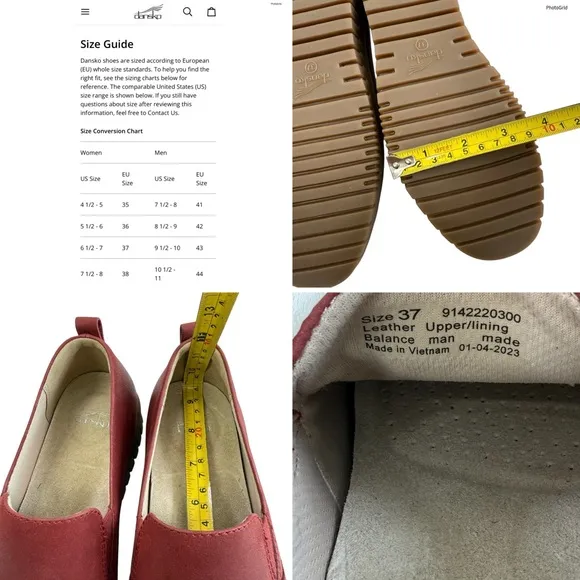 NWOB Dansko Linley Mini Wedge Loafers Women's Size 37/ US 6.5-7