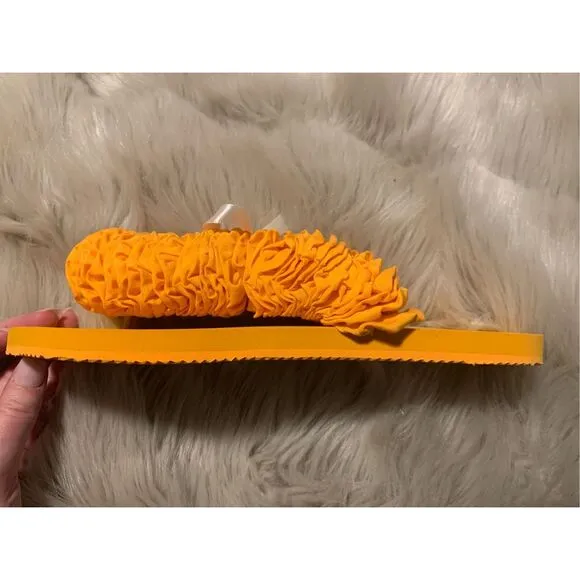 NWOB Tory Burch Women’s Yo Yo Squash Orange Flip Flops Sandals Size 9