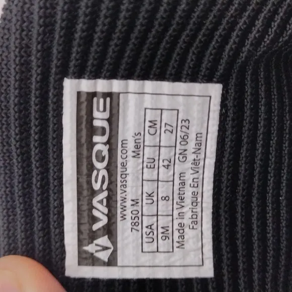 NWOB Vasque Anthracite Coldspark Insulated Men's Black Hiking Boots Size 9M