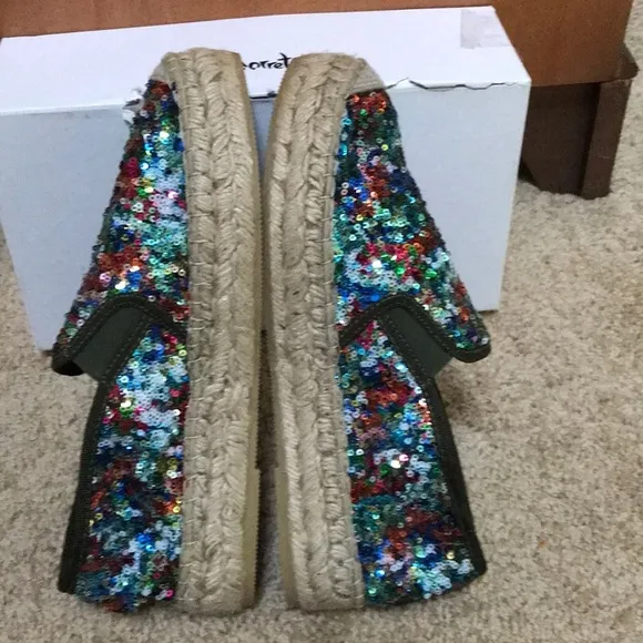 NWOB! VIDORRETA Size 11 Simone Sequined espadrilles