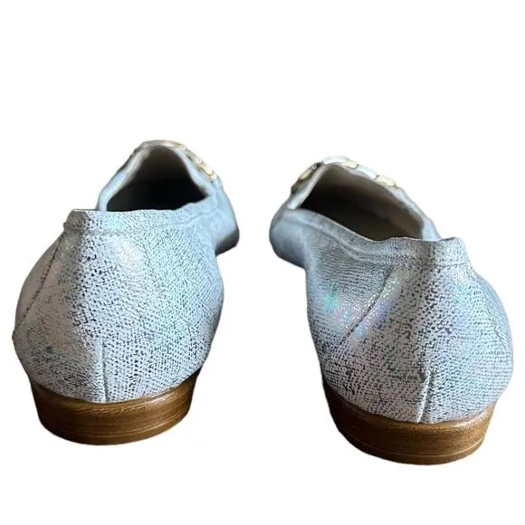NWOB AMALFI BY RANGONI Oste Leather Slip On Loafers In Multi