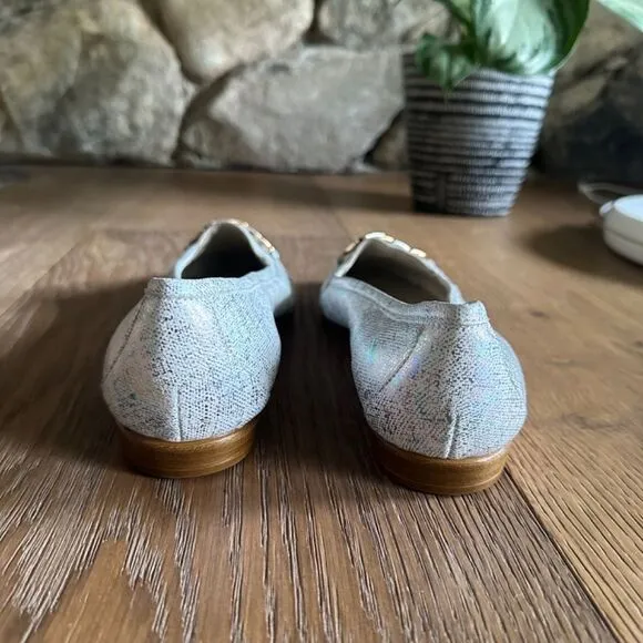 NWOB AMALFI BY RANGONI Oste Leather Slip On Loafers In Multi