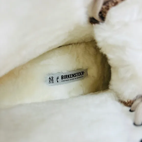 NWOT BIRKENSTOCK Nubuck Shearling Lined Bryson Combat Boots