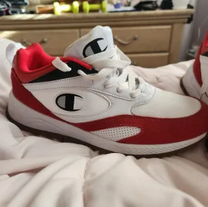 NWOT Champions retro red and white sneakers