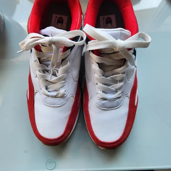 NWOT Champions retro red and white sneakers