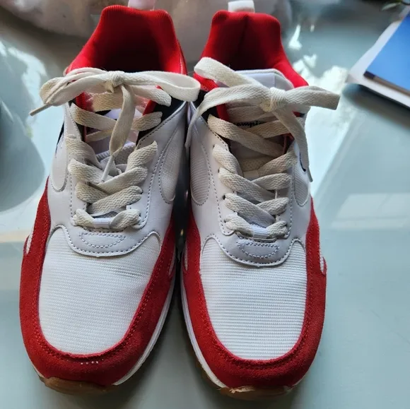 NWOT Champions retro red and white sneakers