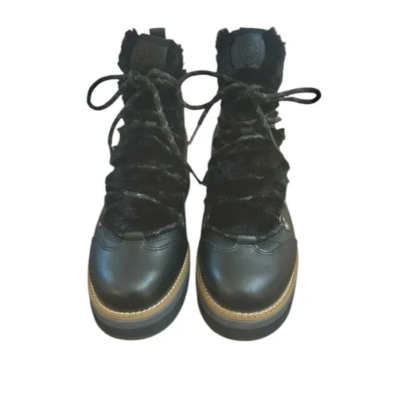 NWOT Cole Haan Zerogrand Lodge Hiker Boots in Black Leather – Sz 8.5 B