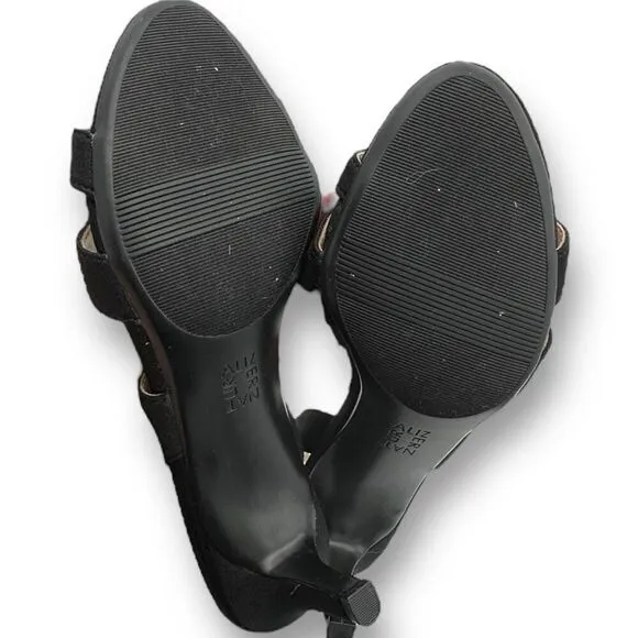 NWOT Naturalizer Womens Taimi Dress Strappy Slingback Sandals Black Size 10W
