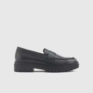 NWOT Quince Black Italian Leather Lug Sole Loafers Size 7.5