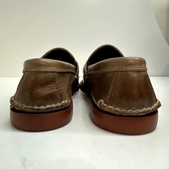NWOT Rancourt &amp; Co. Pinch Penny Loafer Moc Brown Handsewn in USA 8 Wide EE