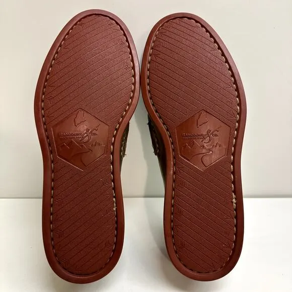NWOT Rancourt &amp; Co. Pinch Penny Loafer Moc Brown Handsewn in USA 8 Wide EE