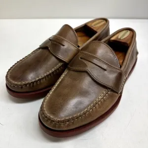 NWOT Rancourt &amp; Co. Pinch Penny Loafer Moc Brown Handsewn in USA 8 Wide EE