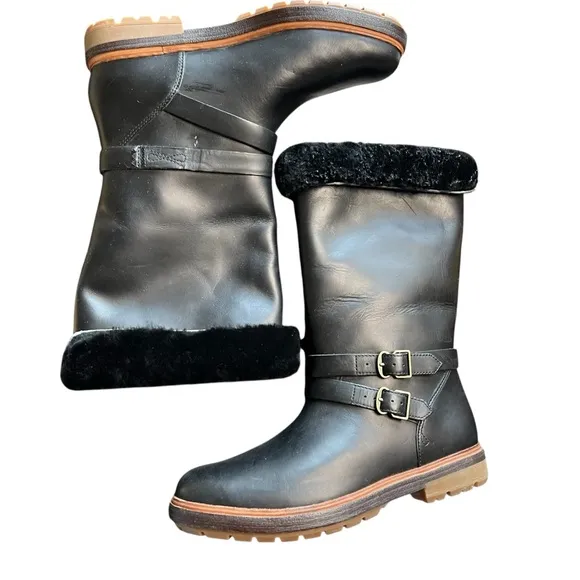 NWOT Timberland Riley Flair Pull On Mid-calf black boots size 9.