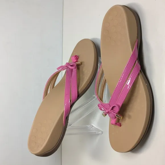 NWOT Vionic Bella X anniversary orthotic thong sandals women's size 6.5 EU 36.5