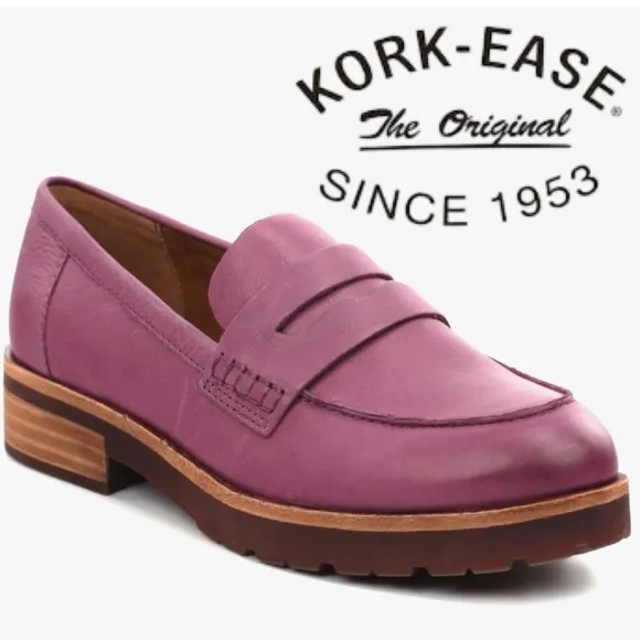 NWT $160 KORK EASE Carlisle Leather Loafers