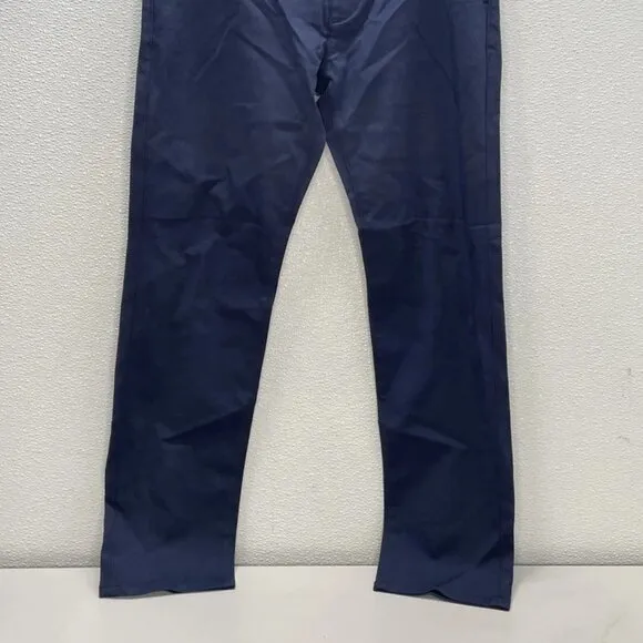 NWT 34 Heritage Men's Pants Verona Slim Leg Chino Size 32x30 Navy