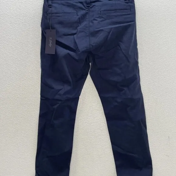NWT 34 Heritage Men's Pants Verona Slim Leg Chino Size 32x30 Navy