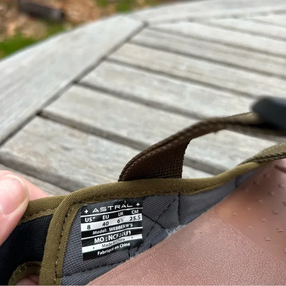 Nwt‎ Astral green Webber Sandals size 8 woman’s